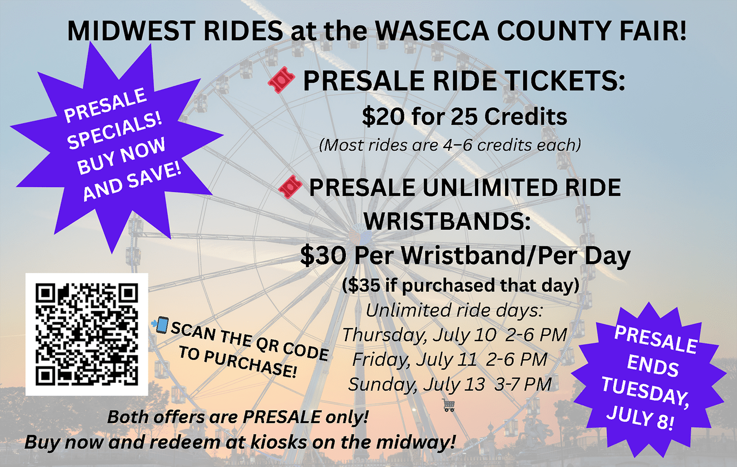 2025 Midwest Ride Presales