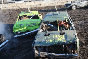 demolition derby car event